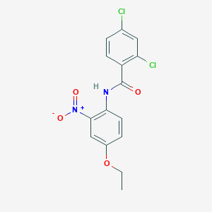 molecular formula C15H12Cl2N2O4 B2774009 2,4-dichloro-N-(4-ethoxy-2-nitrophenyl)benzamide CAS No. 303796-79-4