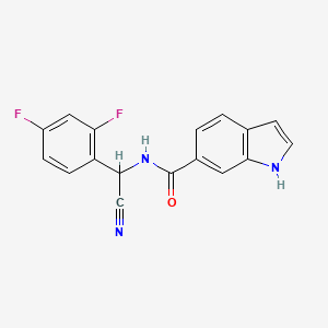 N-[cyano(2,4-difluorophenyl)methyl]-1H-indole-6-carboxamide