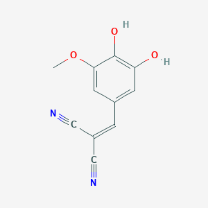 2-[(3,4-Dihydroxy-5-methoxyphenyl)methylidene]propanedinitrile
