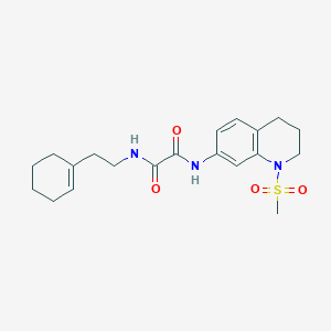 N-[2-(cyclohexen-1-yl)ethyl]-N'-(1-methylsulfonyl-3,4-dihydro-2H-quinolin-7-yl)oxamide