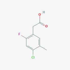 molecular formula C9H8ClFO2 B2774025 4-氯-2-氟-5-甲基苯乙酸 CAS No. 1805227-33-1
