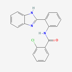 N-[2-(1H-1,3-benzodiazol-2-yl)phenyl]-2-chlorobenzamide