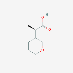 molecular formula C8H14O3 B2774044 (2R)-2-(Oxan-3-yl)propanoic acid CAS No. 2248219-43-2