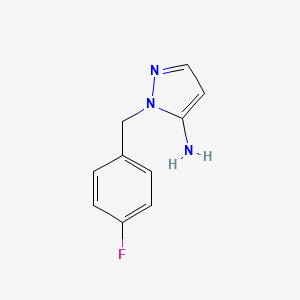 molecular formula C10H10FN3 B2774056 1-(4-氟苯甲基)-1H-吡唑-5-胺 CAS No. 137968-28-6