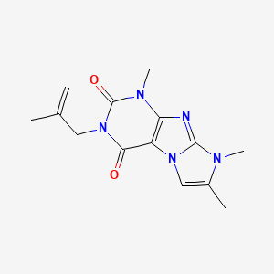 molecular formula C14H17N5O2 B2774064 4,6,7-Trimethyl-2-(2-methylprop-2-enyl)purino[7,8-a]imidazole-1,3-dione CAS No. 876901-95-0