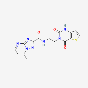 N-(2-(2,4-dioxo-1,2-dihydrothieno[3,2-d]pyrimidin-3(4H)-yl)ethyl)-5,7-dimethyl-[1,2,4]triazolo[1,5-a]pyrimidine-2-carboxamide