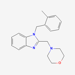 4-({1-[(2-Methylphenyl)methyl]benzimidazol-2-yl}methyl)morpholine