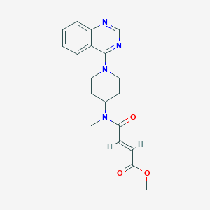 Methyl (E)-4-[methyl-(1-quinazolin-4-ylpiperidin-4-yl)amino]-4-oxobut-2-enoate