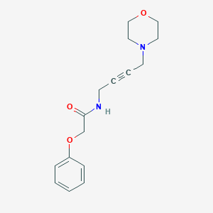 molecular formula C16H20N2O3 B2774101 N-(4-吗啉基丁-2-炔基)-2-苯氧基乙酰胺 CAS No. 1396750-38-1