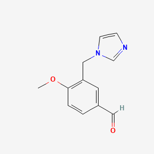 3-(1H-imidazol-1-ylmethyl)-4-methoxybenzaldehyde