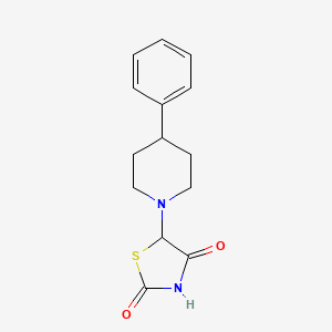 5-(4-Phenylpiperidino)-1,3-thiazolane-2,4-dione
