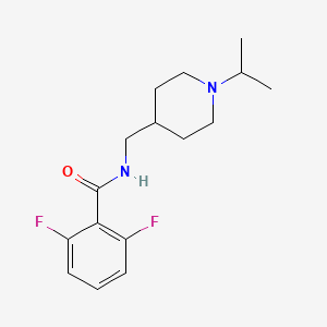 molecular formula C16H22F2N2O B2774118 2,6-difluoro-N-((1-isopropylpiperidin-4-yl)methyl)benzamide CAS No. 946210-00-0
