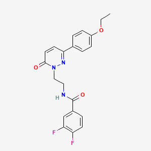 N-(2-(3-(4-ethoxyphenyl)-6-oxopyridazin-1(6H)-yl)ethyl)-3,4-difluorobenzamide