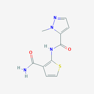 N-(3-carbamoylthiophen-2-yl)-1-methyl-1H-pyrazole-5-carboxamide