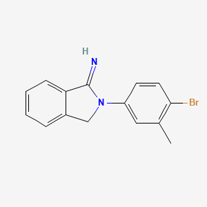 molecular formula C15H13BrN2 B2774160 2-(4-溴-3-甲基苯基)-2,3-二氢-1H-异喹啉-1-亚胺 CAS No. 380563-60-0