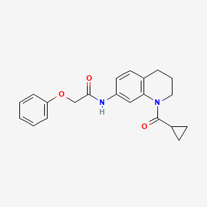 N-[1-(cyclopropanecarbonyl)-3,4-dihydro-2H-quinolin-7-yl]-2-phenoxyacetamide