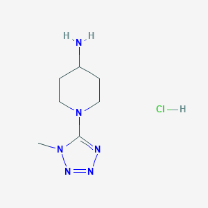 1-(1-methyl-1H-1,2,3,4-tetrazol-5-yl)piperidin-4-amine hydrochloride