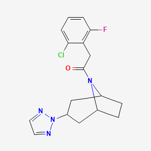 1-((1R,5S)-3-(2H-1,2,3-triazol-2-yl)-8-azabicyclo[3.2.1]octan-8-yl)-2-(2-chloro-6-fluorophenyl)ethanone