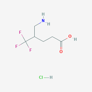 5-Amino-4-(trifluoromethyl)pentanoic acid hydrochloride