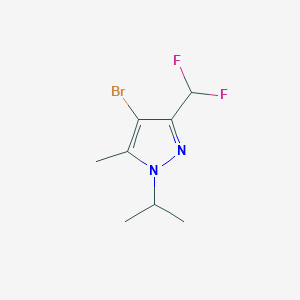 4-Bromo-3-(difluoromethyl)-5-methyl-1-propan-2-ylpyrazole