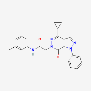 2-(4-cyclopropyl-7-oxo-1-phenyl-1H-pyrazolo[3,4-d]pyridazin-6(7H)-yl)-N-(m-tolyl)acetamide