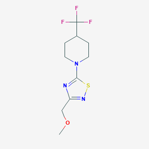 3-(Methoxymethyl)-5-[4-(trifluoromethyl)piperidin-1-yl]-1,2,4-thiadiazole