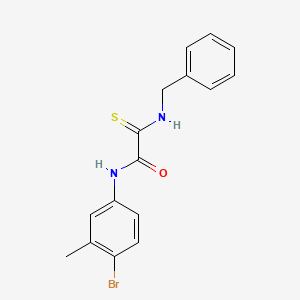 2-(benzylamino)-N-(4-bromo-3-methylphenyl)-2-sulfanylideneacetamide