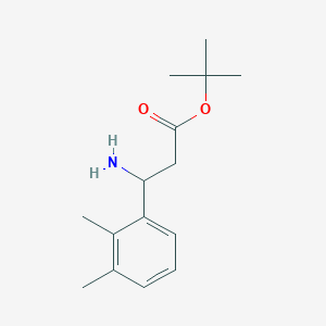 molecular formula C15H23NO2 B2774202 Tert-butyl 3-amino-3-(2,3-dimethylphenyl)propanoate CAS No. 2248364-92-1