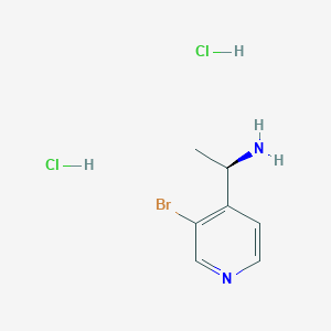 molecular formula C7H11BrCl2N2 B2774217 (1R)-1-(3-Bromopyridin-4-yl)ethan-1-amine dihydrochloride CAS No. 2089246-18-2