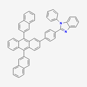molecular formula C53H34N2 B2774226 2-(4-(9,10-di(naphthalen-2-yl)anthracen-2-yl)phenyl)-1-phenyl-1H-benzo[d]imidazole CAS No. 561064-11-7