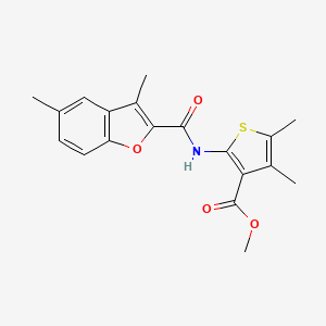 Methyl 2-(3,5-dimethylbenzofuran-2-carboxamido)-4,5-dimethylthiophene-3-carboxylate