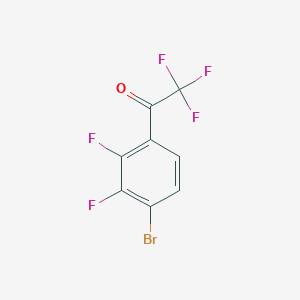 molecular formula C8H2BrF5O B2774232 1-(4-Bromo-2,3-difluorophenyl)-2,2,2-trifluoroethan-1-one CAS No. 1823361-42-7