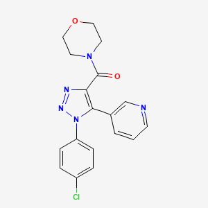 [1-(4-chlorophenyl)-5-(pyridin-3-yl)-1H-1,2,3-triazol-4-yl](morpholin-4-yl)methanone