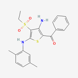 [3-Amino-5-(2,5-dimethylanilino)-4-ethylsulfonylthiophen-2-yl]-phenylmethanone