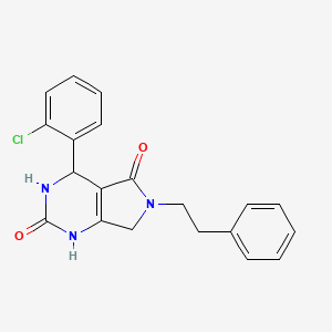 4-(2-chlorophenyl)-6-phenethyl-3,4,6,7-tetrahydro-1H-pyrrolo[3,4-d]pyrimidine-2,5-dione