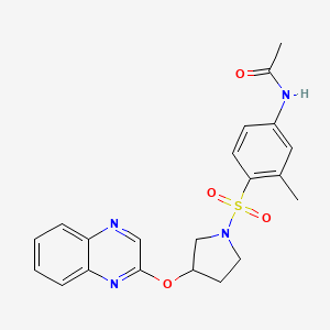 N-(3-methyl-4-{[3-(quinoxalin-2-yloxy)pyrrolidin-1-yl]sulfonyl}phenyl)acetamide