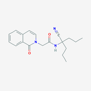 N-(4-Cyanoheptan-4-yl)-2-(1-oxoisoquinolin-2-yl)acetamide