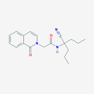 molecular formula C19H23N3O2 B2774275 N-(4-Cyanoheptan-4-yl)-2-(1-oxoisoquinolin-2-yl)acetamide CAS No. 2418707-67-0