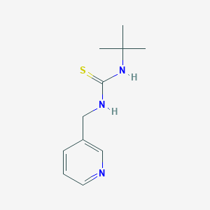 molecular formula C11H17N3S B2774276 N-(叔丁基)-N'-(3-吡啶基甲基)硫脲 CAS No. 712296-73-6