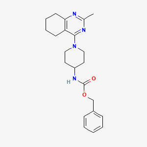 molecular formula C22H28N4O2 B2774291 苄基 (1-(2-甲基-5,6,7,8-四氢喹唑啉-4-基)哌啶-4-基)碳酸酯 CAS No. 1904420-08-1