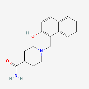 1-[(2-Hydroxynaphthalen-1-yl)methyl]piperidine-4-carboxamide