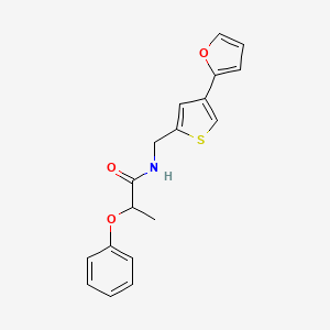 N-[[4-(Furan-2-yl)thiophen-2-yl]methyl]-2-phenoxypropanamide