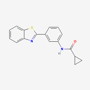 N-(3-(benzo[d]thiazol-2-yl)phenyl)cyclopropanecarboxamide