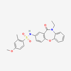 N-(10-ethyl-11-oxo-10,11-dihydrodibenzo[b,f][1,4]oxazepin-2-yl)-4-methoxy-2-methylbenzenesulfonamide