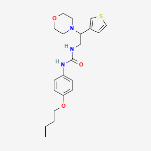 1-(4-Butoxyphenyl)-3-(2-morpholino-2-(thiophen-3-yl)ethyl)urea