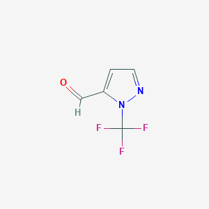 molecular formula C5H3F3N2O B2774375 1-(Trifluoromethyl)-1H-pyrazole-5-carbaldehyde CAS No. 2091369-84-3