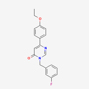 6-(4-ethoxyphenyl)-3-(3-fluorobenzyl)pyrimidin-4(3H)-one