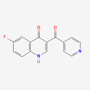 molecular formula C15H9FN2O2 B2774393 6-fluoro-3-isonicotinoylquinolin-4(1H)-one CAS No. 1189642-34-9