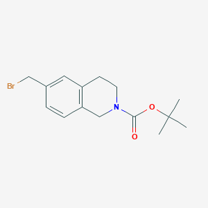molecular formula C15H20BrNO2 B2774394 N-Boc-6-bromomethyl-1,2,3,4-tetrahydroisoquinoline CAS No. 622867-53-2