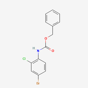 molecular formula C14H11BrClNO2 B2774397 Benzyl N-(4-bromo-2-chlorophenyl)carbamate CAS No. 1259064-47-5